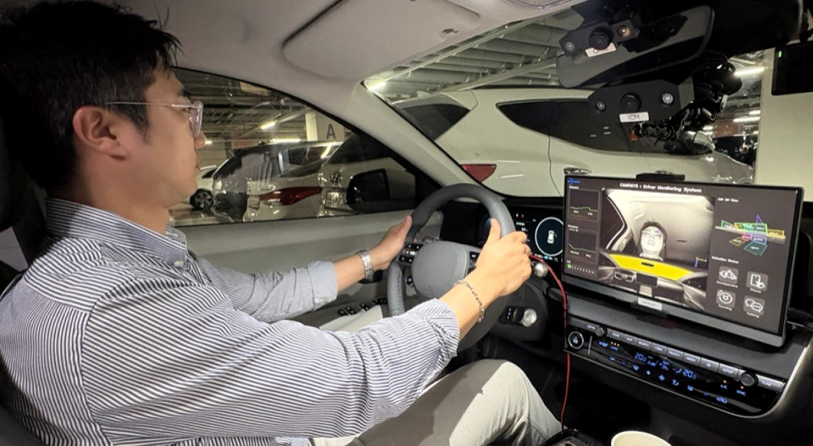 DMS evaluation package installed in a real vehicle